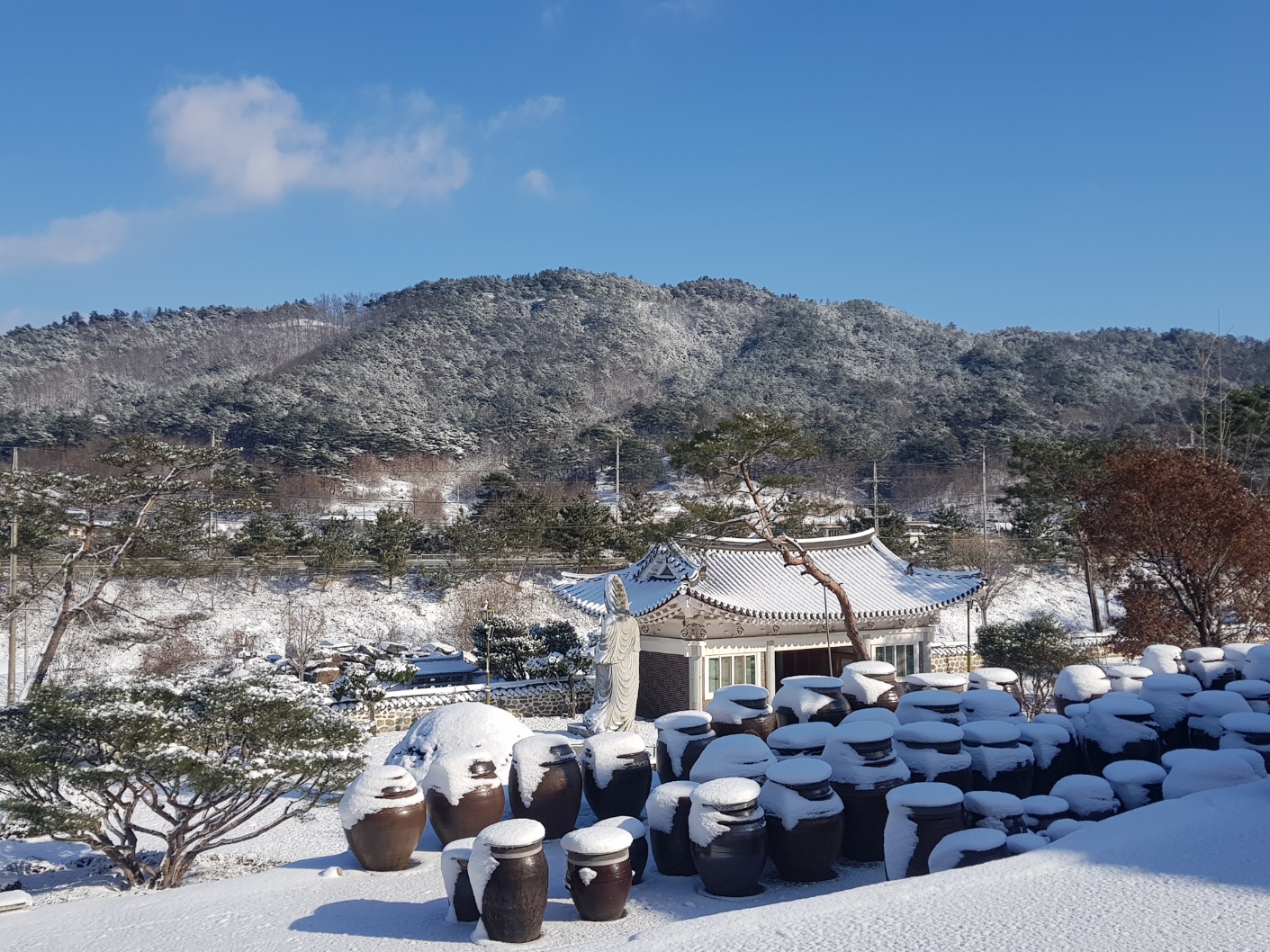 부여 교육원의 겨울